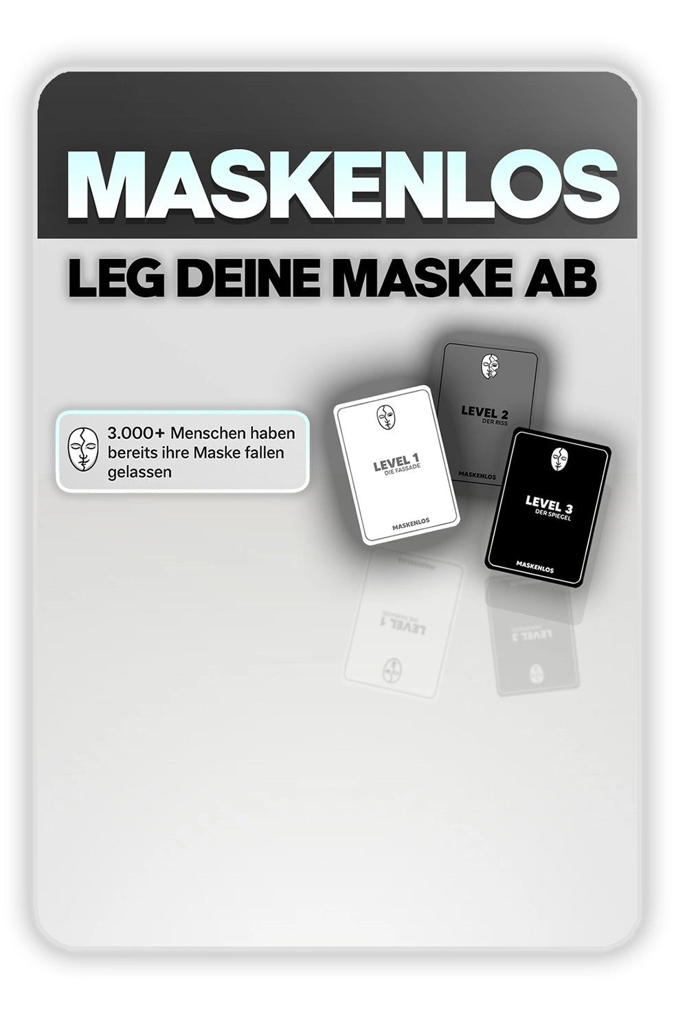 Fragespiel Maskenlos – tiefe Gespräche überall führen, auch unterwegs (Mobile-Version Startseite)